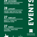 Winter Talks 2024/25: worms 26 November, sarcoids 28 January, respiratory system 27 February, human-horse stories 27 March